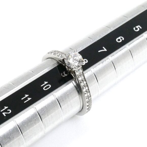 CARTIER Platinum Diamond 1895 Ring - Picture 6 of 8
